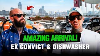 Ex-convict & Dishwasher have lunch in 2 Bugattis