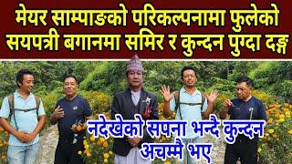 मेयर साम्पाङको परिकल्पनामा फुलेको सयपत्री बगानमा समिर र कुन्दन पुग्दा दङ्ग,नदेखेको सपना भन्दै अचम्मै