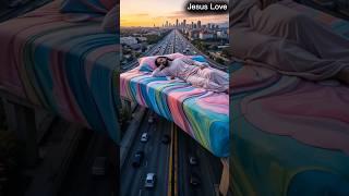 "They Painted Jesus on a Giant Bed Above Traffic… And It’s Beautiful" #jesus #jesuslovesyou