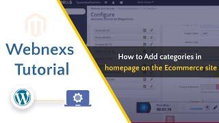 How to Add categories in homepage on the Ecommerce site| WordPress | Webnexs