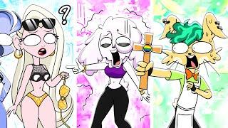 Rocky Rakoon's SCARED of HOT GIRLS // Funny Animation Meme Mega Mix Comp #Shorts #tiktok #trending