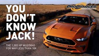 PROCHARGED 1,000 HP MUSTANG WITH (2) MODIFICATIONS?!?!?!