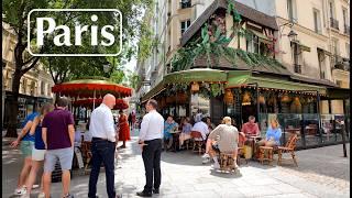 Paris, France  - Paris charming backstreets and Covered passage - Paris walking tour - Paris 4K