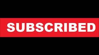 subscribe button black screen Red with music | Free to use