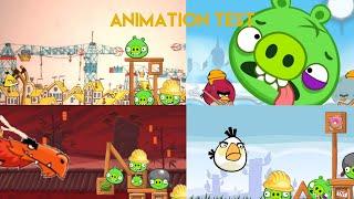 Angry birds animation test compilation 1-4