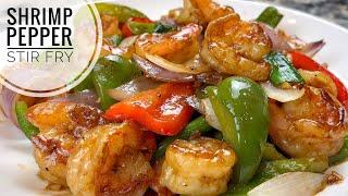 Shrimp And Pepper Stir Fry | Shrimp Stir Fry With Vegetables Recipe