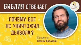 Почему Бог не уничтожил дьявола ?  Библия отвечает. Священник Стахий Колотвин