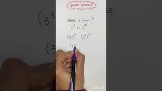 Which is larger? Learn this simple Math trick #shorts