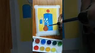 Painting with watercolor cakes #shorts #short #shortvideo #viralshort #viralvideo #viral