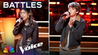 Kiara Vega and Mor Ilderton's Duet of "Iris" Gives The Coaches Chills | The Voice Battles | NBC