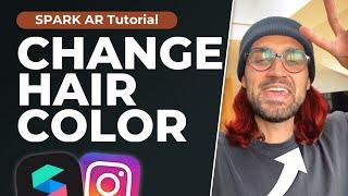 Change Hair Color - Spark AR Studio Tutorial! | Create your own Instagram Filter!