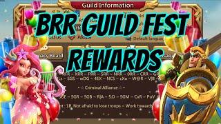 BRR Master Guild Fest Rewards! - Lords Mobile