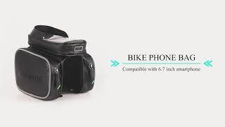 ROCKBROS Bike Bag Waterproof Top Tube Phone Bag