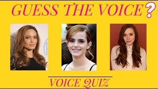 Guess The Celebrity Voice | Guess The Hollywood Actresses By Their Voice