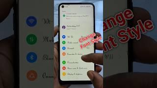 Change Font Style In Any Android Phones ! #smartphone #font #style #changefontstyle