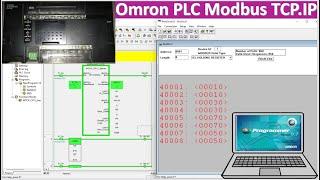 PLC Omron Modbus TCP.IP simulation with ModScan