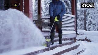 Say Goodbye to Back-Breaking Shoveling! RYOBI® 18V ONE+™ 25cm Snow Shovel