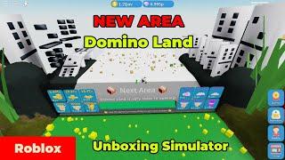 Локация Domino Land Unboxing Simulator Roblox симулятор распаковки