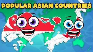 Discover The MOST VISITED Countries In Asia! | KLT Geography