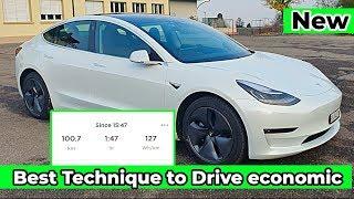 Best Technique to Drive Efficient Tesla Model 3 l Amazing 127 Wh\Km in Winter at -3 C