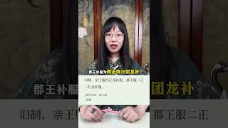 老八的三套补服，穿错了几套？ #雍正王朝 #清代服饰 #补服 #九子夺嫡