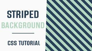 Striped Background Pattern CSS | Pure CSS Background Patterns | CSS Tutorial