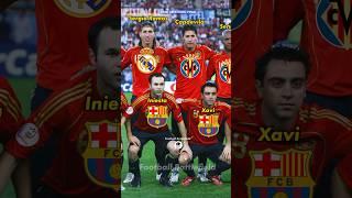 Spain squad vs Germany Final UEFA Euro 2008Clubs️#footballshorts #uefaeuro #xavi