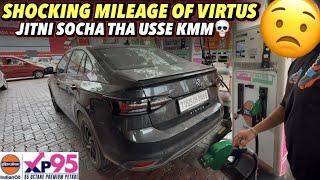 Real Life Mileage Test of Vw Virtus 1.0 | City + Highway Drive | Mileage of New Virtus 2025