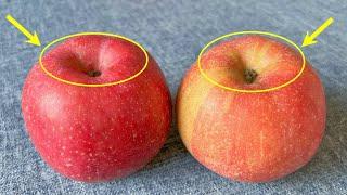 Whether an apple is sweet or not, just look at this location to know, pick one right,