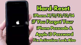 How To Hard Reset iPhone X/11/12/13/14 Series iF Forgot Passcode ! Fix iPhone Locked To Owner No PC