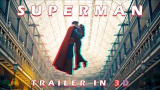 James Gunn's 2024 Superman Trailer in 3D (Red Blue Anaglyph 3D Glasses). Stereoscopic 3D. Unofficial