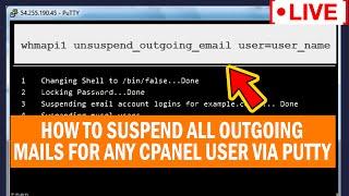 [LIVE] How to suspend all outgoing mails for any cPanel users in WHM root?