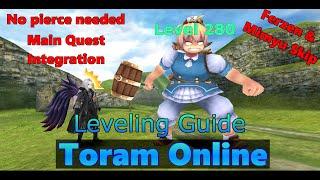 Toram Online - New Player Leveling Guide 1-280 (Main Quest Integration)(No Pierce Stat Required)