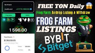  FROG FARM Free Ton Claim  ! New Crypto Frog Farm Listing Updated !! Daily Cipher Code Frog Farm 