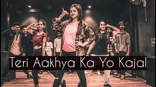 Teri Aakhya Ka Yo Kajal | ONE TAKE | Tejas Dhoke Choreography | Dancefit Live ​