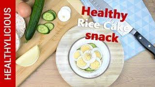 Healthy Rice Cake Snack | Healthy Cheese and Egg Snack | Healthy Recipe | Healthylicious