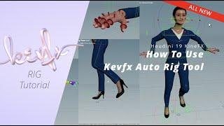 KineFX Tutorial | How To Use Kevfx Auto Rig For Human Characters | H19