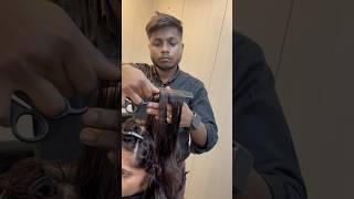 Natural inversion hair cut/easy way to do haircut/ layer cut #curlystyles #braidedbun #curlymen