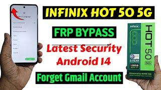 Infinix Hot 50 5g Frp Bypass  New Security Android 14 | Infinix x6720 Google Account Bypass 2024