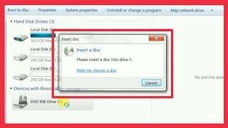 Pc | How To Fix Please insert A Disc Into Drive F Problem Solve