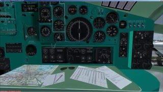 FSX | Tu 134 | Ту 134 А3 | полет по РСБН (RSBN + GPS) | ULAA - UUDD