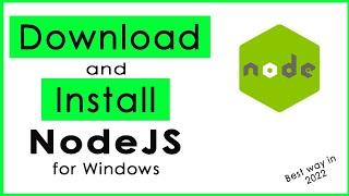 How to download & install Nodejs for windows - 2021