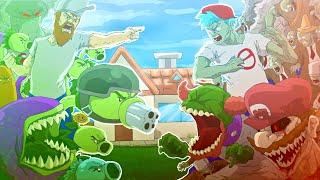 Plants VS BF, Mario.EXE & Tricky “BLOOM N BRAINS / BAD BASH” | PVZ Plants VS Rappers | FNF Animation