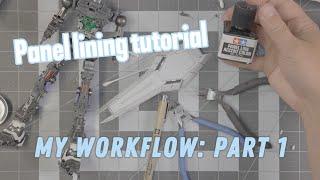 Gunpla Tips: Panel lining - My workflow Part 1 - [4K]