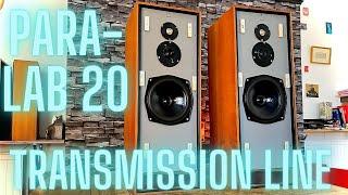 Para -lab 20 .Glorious transmission line vintage speakers  1975