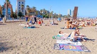 Walking Tour Barcelona, Spain / Playa de Bogatell Spain WALK 4K / Travel Vlog