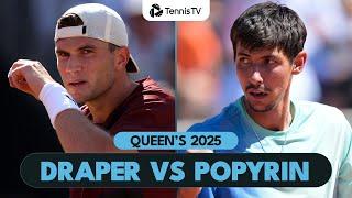Jack Draper vs Alexei Popyrin Highlights | Queen's 2025