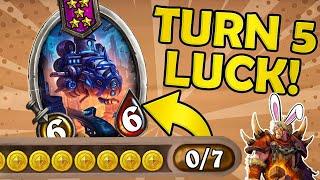 TURN 5 JUGGERNAUT! | Hearthstone Battlegrounds