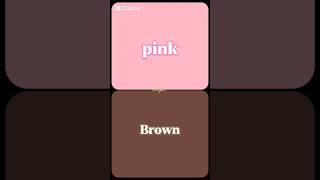 🩷 Pink VS  Brown || #pink #brown #cute #vs #viral #shorts #foryou