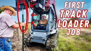 First BIG Skid Steer Job! Land Clearing, Post Driving & Real Operator Tips 